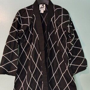 Dynamics Hapkido Gi Top Size 2 Black with White Diamond Pattern